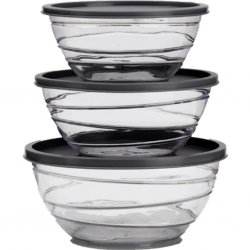 Flamefield bolle-sett 3 deler med lokk