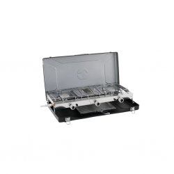 Outwell Kirishima Trio er en kompakt gassbrenner med tre brennere som styres individuelt.