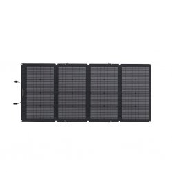 Tålig stor solpanel på 220W som ger en effektiv laddning av din EcoFlow Power Station även vid sämre väder.