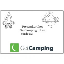 Presentkort hos GetCamping, välj själv vilken summa du ger bort.