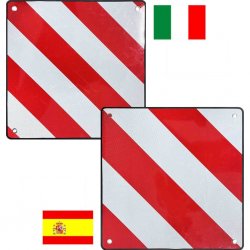 Vanheim Advarselsskilt utstikkende last for Italia og Spania