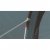 Tältet har aluminiumstänger och tåliga linor.