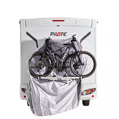 Trekket passer for 1–3 sykler og er laget av ekstra sterkt ripstop-stoff med medfølgende spennbånd for enkel montering.