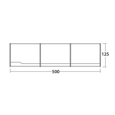 Ett mått på 5 meter för Outwell vindskydd grå.