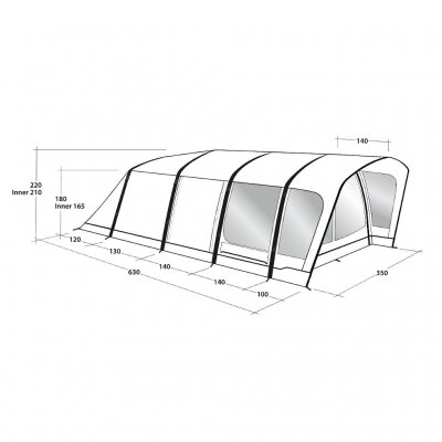 Outwell Hayward Lake 5ATC Familietelt 2022