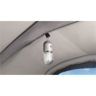 Outwell HookTrack System med tältlykta i Outwell Hayward Lake 5ATC.