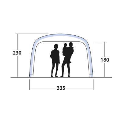 Höjdmått Outwell Air Shelter