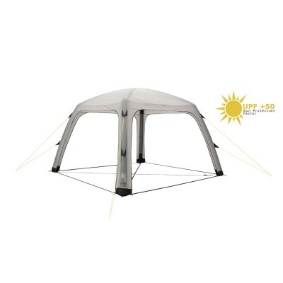 Outwell Air Shelter trädgårdstält med luftkanaler som pumpas upp.