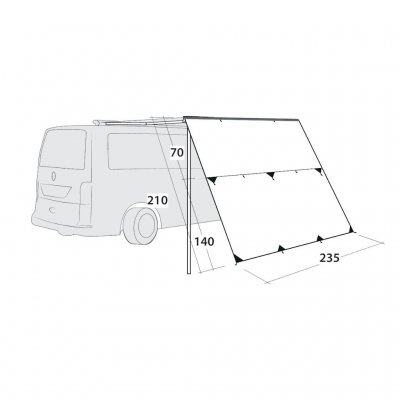 Måltegning for Outwell Hillcrest Tarp