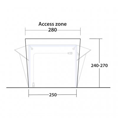 Outwell Crossville 250SA Høy Tilkobling - Fynd