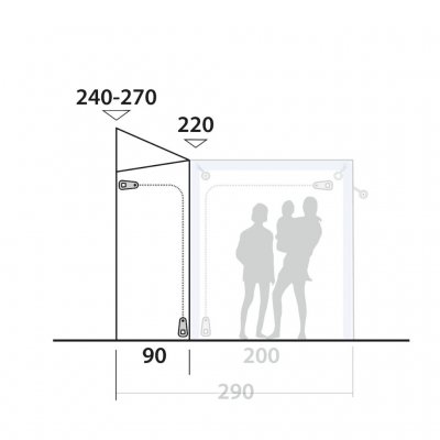Outwell Parkville 200SA Tall Connection
