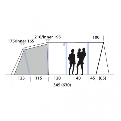 Høyde Outwell Colorado 5 Air
