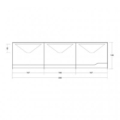Målskisse for Outwell Georgia Windscreen TC