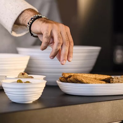 Fat för salladen, brödet, frukten eller snackset.