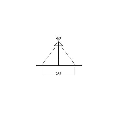 Skiss höjd Easy Camp Tipi Bolide 400
