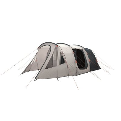 Easy Camp Palmdale 500 Lux, ett 5-personers familjetält med två allrum och två mörklagda sovrum.