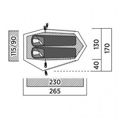 Planløsning for Sarek 2