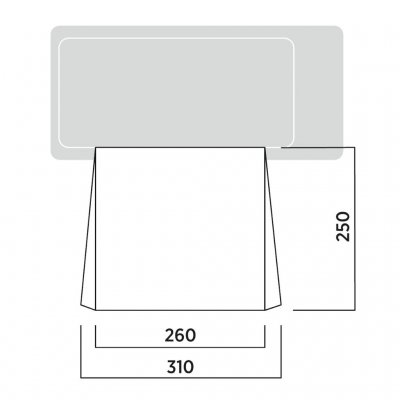 Målskisse Easy Camp Voss Soltak