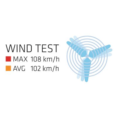 Robens Lodge 2 Kupoltält är testat för vindar upp till 108 km/h.