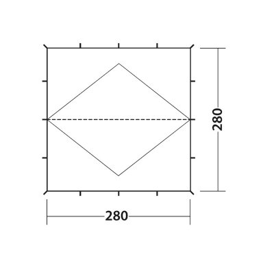 Mått för Robens Windscreen Tarp.