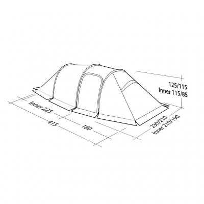 Dimensionerna för Nordic Lynx 4, 4 säsongstältet