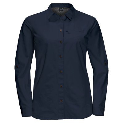 Jack Wolfskin Lakeside Roll-up Shirt Midnight Blue Women