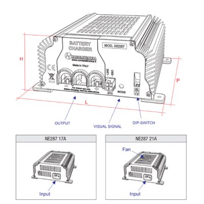 CBE Batterilader NE287 21A