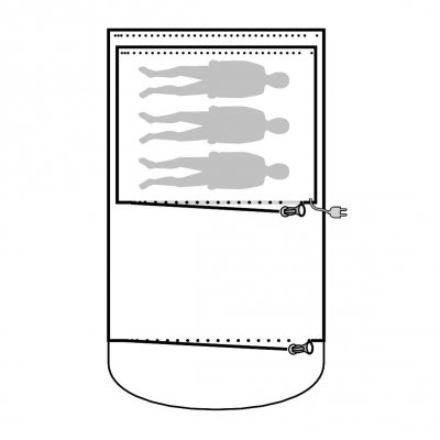 Planlösning för matta till Outwell Franklin 3