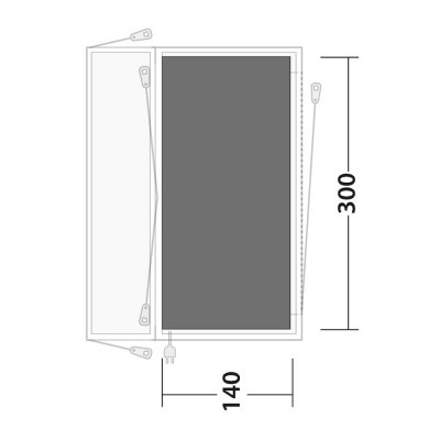 Golvskyddet täcker hela tältgolvet för Outwell Lakecrest