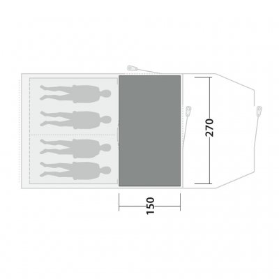 Outwell Cozy Carpet Sacramento 6 Air – Teltteppe