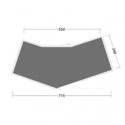 Måltegning for Hartford 6 Air floor protector.