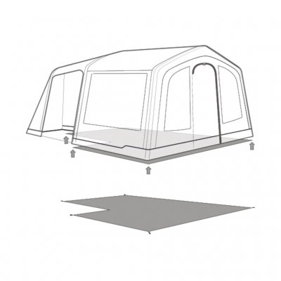 Fotavtrykk/gulvbeskyttelse for ditt Outwell Michigan 4 Air familietelt
