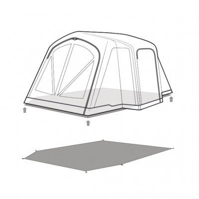 Fotavtrykk/gulvbeskyttelse for ditt Outwell Montana 4 Air familietelt