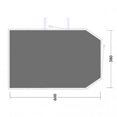 Måltegning for Montana 6 floor protector.