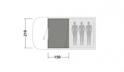 Täckningsskiss för matta till Easy Camp Palmdale 300