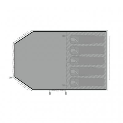 Trekk til gulvbeskyttelsen til Easy Camp Hamra 5 familieteltet