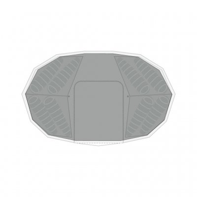 Bunnduken dekker hele teltet og beskytter mot smuss og fukt.