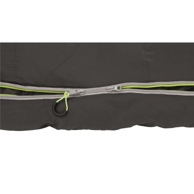 2-vägsdragkedja gör att sovsäckens dragkedjor kan öppnas nedifrån för att ventilera.