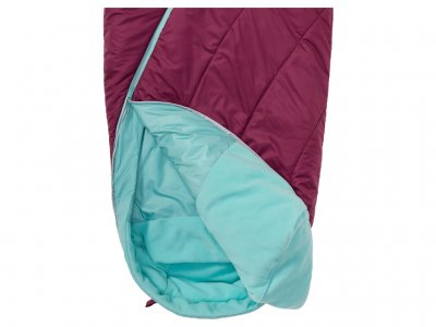 Öppna fotändan på sovsäcken varma dagar.