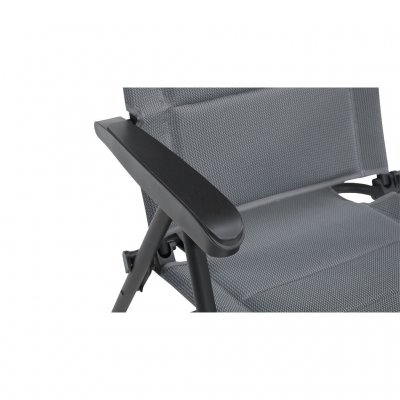 Bredt sete og rygg på campingstolen Outwell Stonecliff