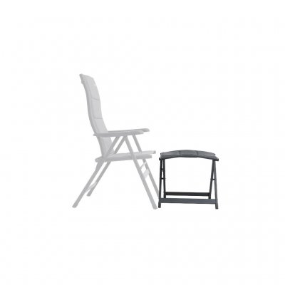 Hurtigtørkende polstring på fotstøtten til campingstolen.