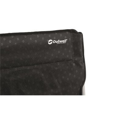 Tåligt polyestertyg i campingstolen Outwell Goya.