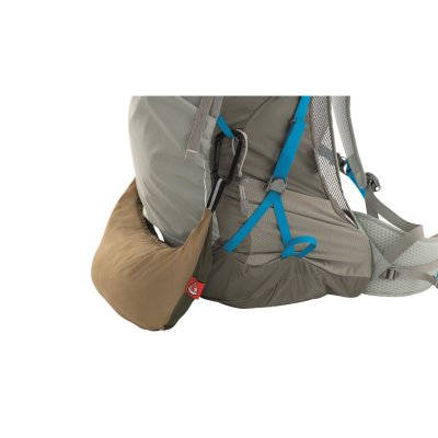 Fästen för att hänga den på ryggsäcken.