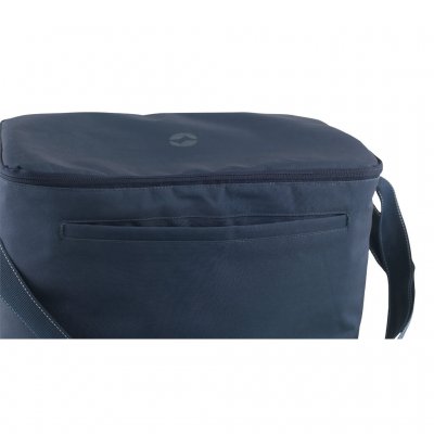 Flat frontlomme for mindre tilbehør