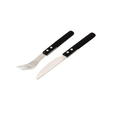 Grillbestick i rostfritt stål för fyra personer.