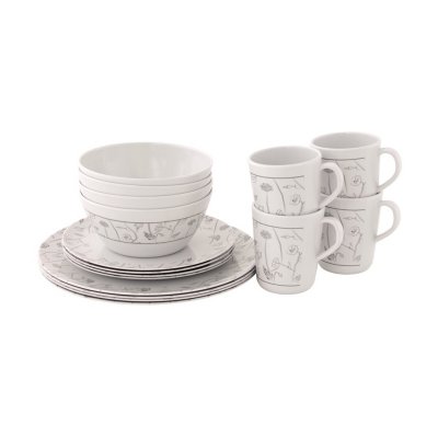 Outwell Dahlia - campingservis för 4 personer i melamine.