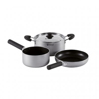 Grytesett i aluminium med en slitesterk non-stick belegg.