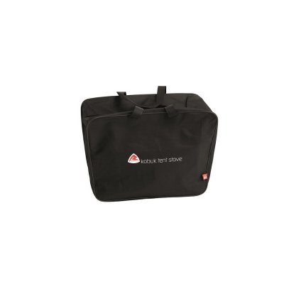 En väska för transport och förvaring ingår i tältkaminen.