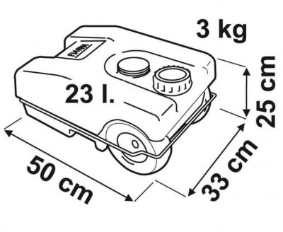 Fiamma Roll-Tank 23W Spillvannstank - Fynd