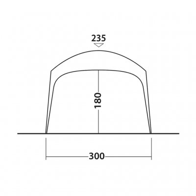 Høyde på Outwell Wakefield Shelter M